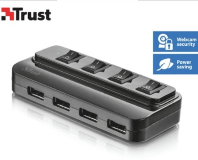 USB-хаб Trust 4 Port USB 2.0 Hub